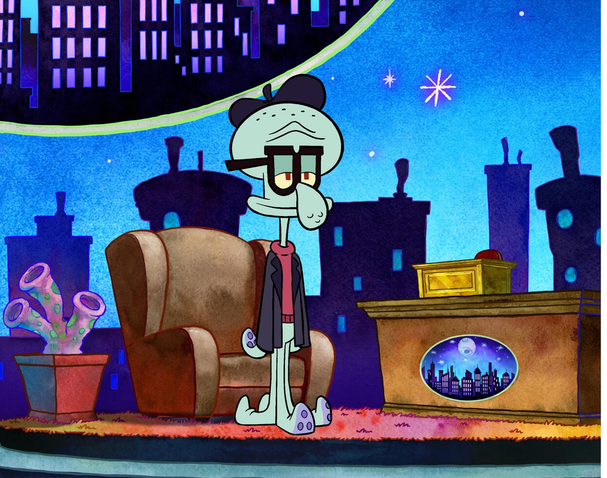 Squidward Late Show Guest