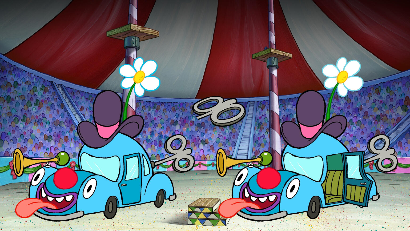 Wind-up Clown Car
